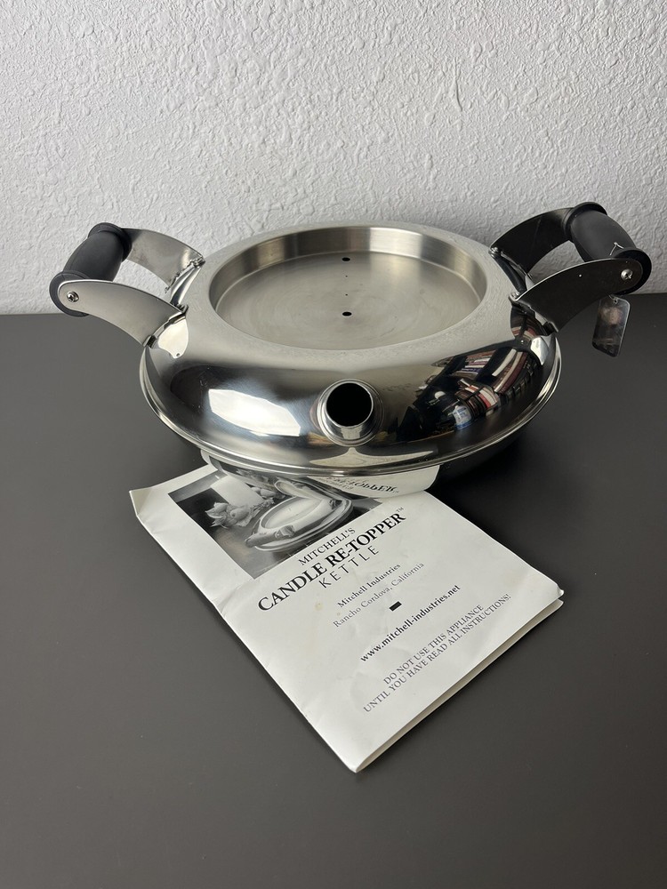 Vintage Mitchell's Candle Re-Topper Kettle