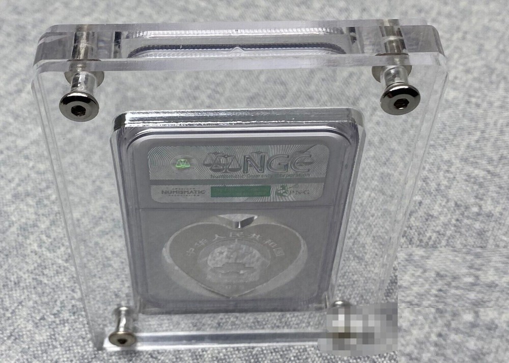 Crystal Acrylic Display Frame Protector Storage Box For NGC Coin Holder