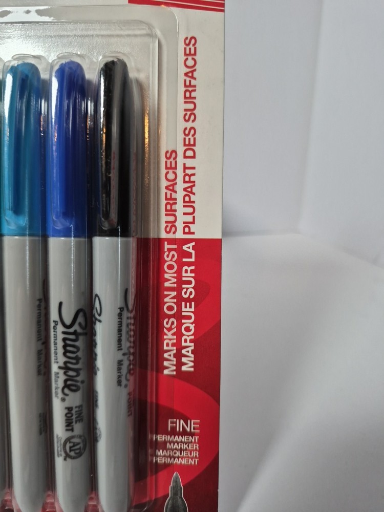Sharpie Permanent Markers Fine Point 12 Pack Assorted Colors
