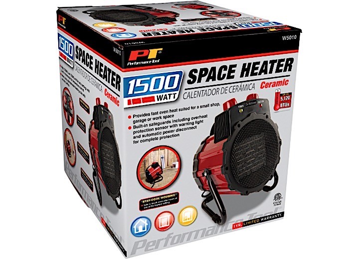 Performance Tool W5010 1500W Ceramic Space Heater