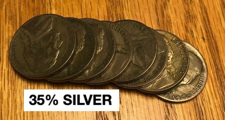 8 Cheap Silver Coins ***Eight Silver Coins per Lot***