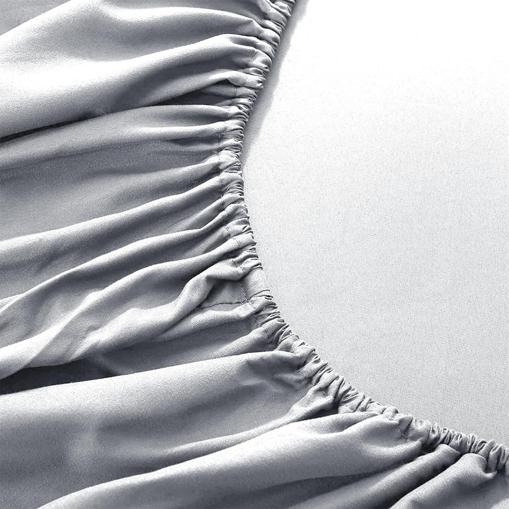 18"- 21" Extra Deep Pocket Fitted Sheet Elastic Corner Straps Soft Bed Sheet Set
