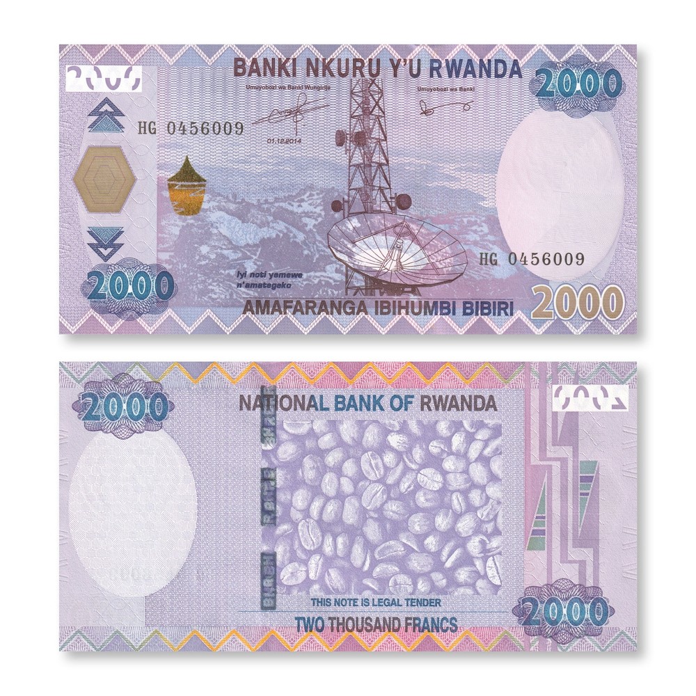 Rwanda 2000 Francs, 2014, B139a, P40, UNC