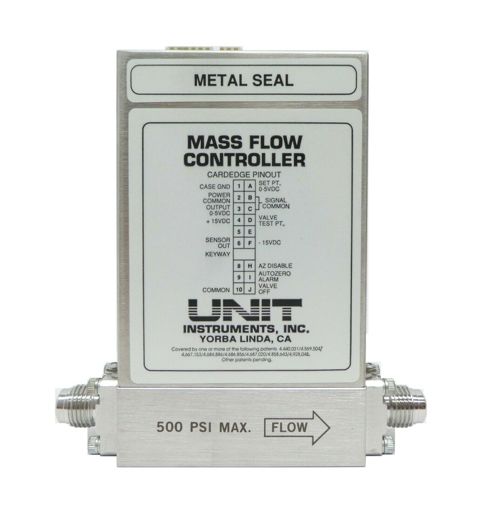 UNIT Instruments UFC-8160 Mass Flow Controller MFC 1 SLM O2 Working Spare