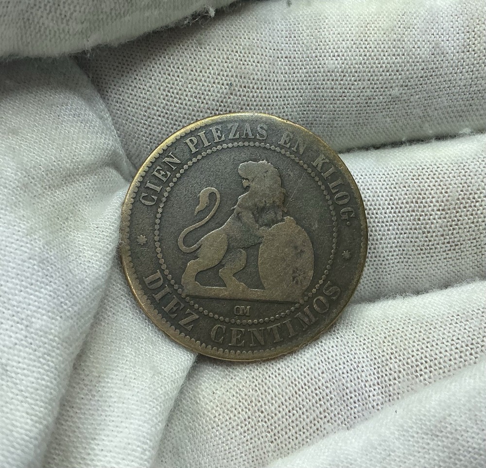 1870 Spain 5 Centimos - C455