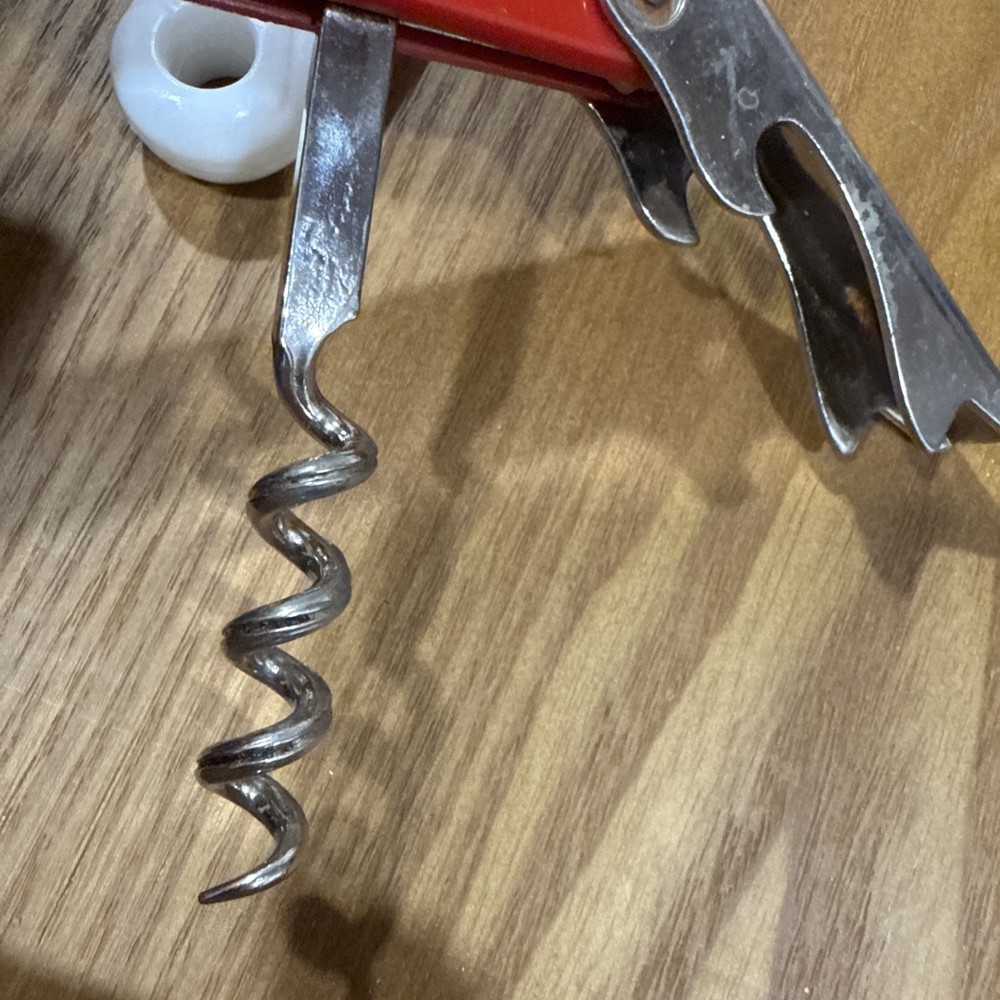 Pair vintage bottle opener corkscrew from Italy