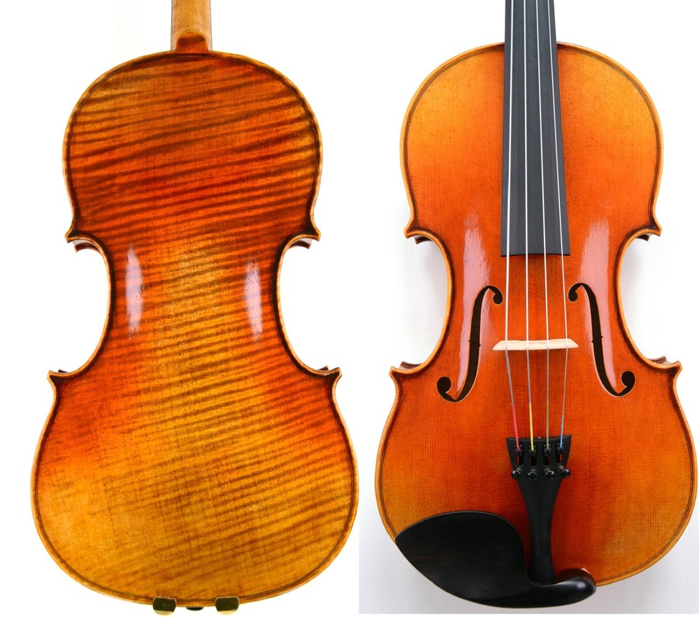Master 15'' Viola! 1-PC BACK Master Wang's Own Work Outstanding Tone No. W19