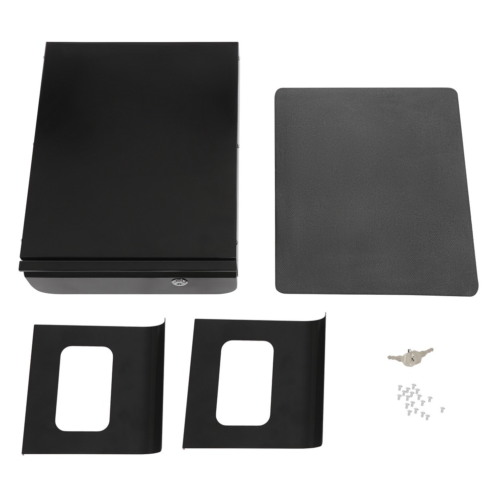 11.5 × 14.3in Lockable Under Desk Pull-Out Sliding Storage Drawer