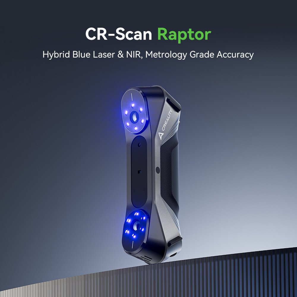 Creality 3D Scanner Raptor Handheld Blue & NIR Anti-shake Tracking w/Scan Bridge