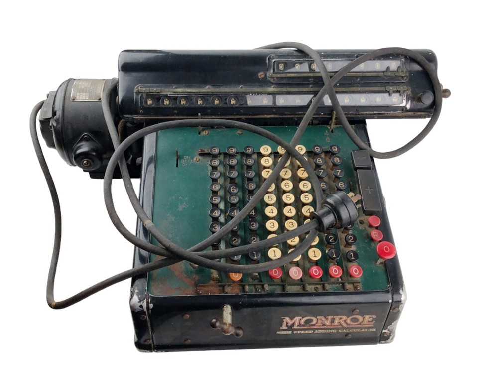Vintage Monroe High Speed Adding Machine Calculator Model KA