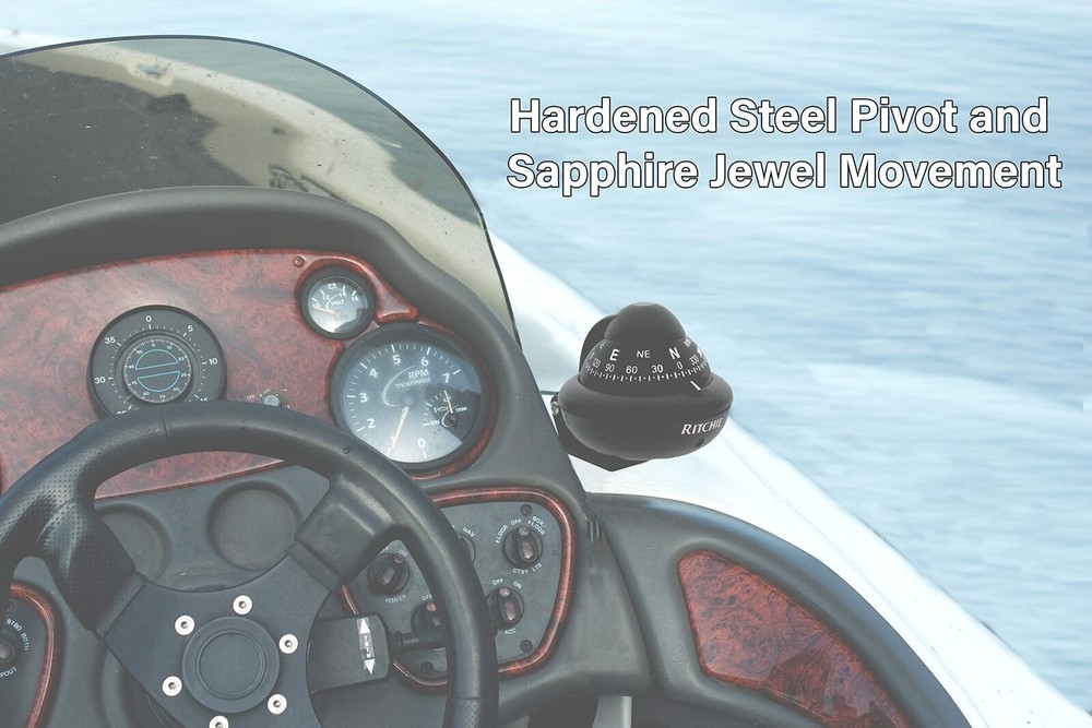 Kayaker Compass Ritchie XP-99, Kayaker Surface Mount Compass, 2.75-inch