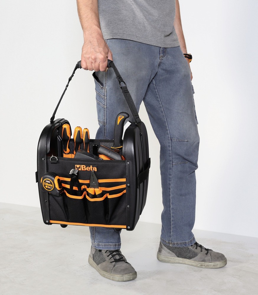 Beta C4 Fabric Tool Bag With Sturdy Plastic Sides