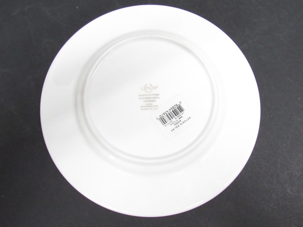 Lenox Artemis White & Silver Bone China Tea Cup Plates 5pc Single Place Setting