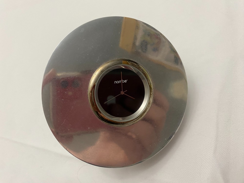 Nambe Desk Clock c.1996 6151