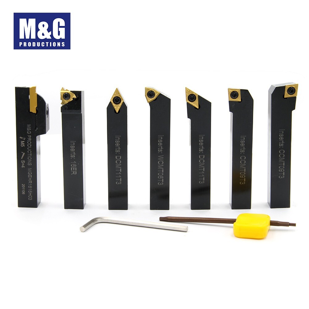 7pcs Indexable Turning Tool Set,16mm