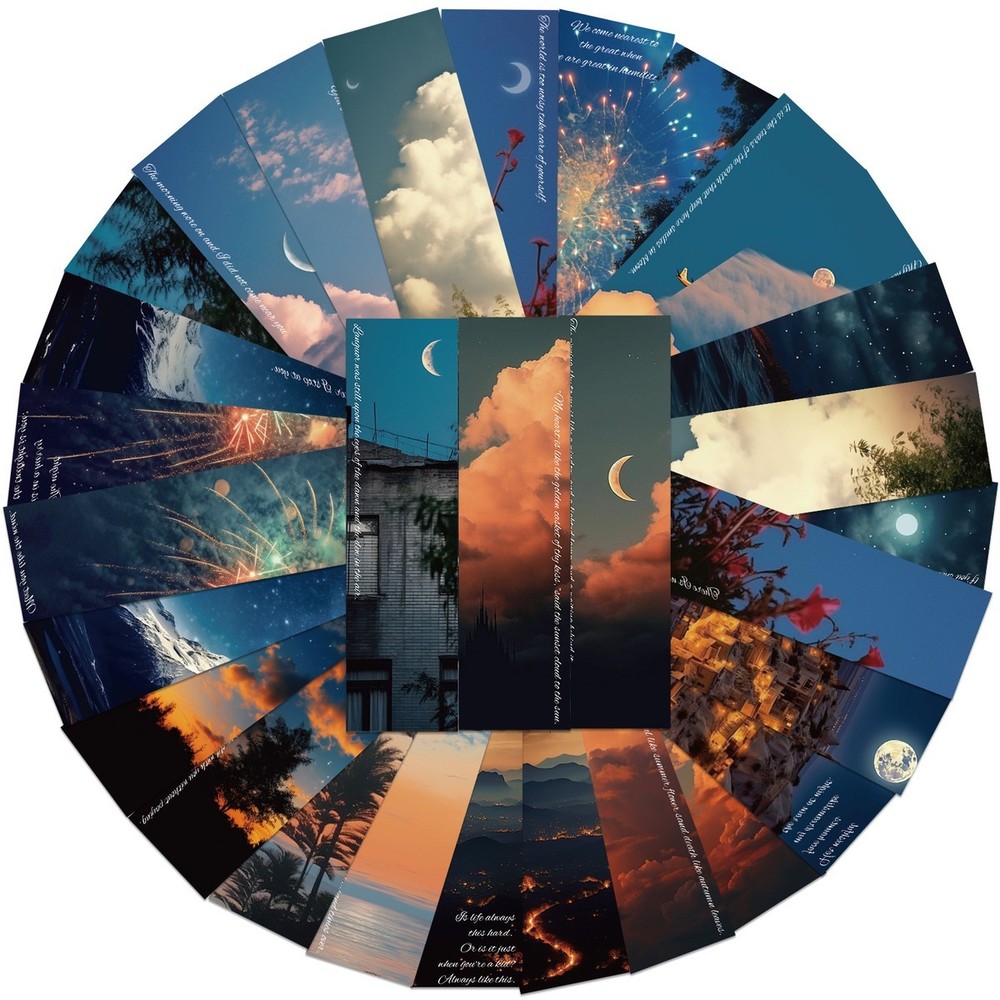 Cloud Earth, Bookmark 30x Pack, Series, Multi image set, Universe Gift