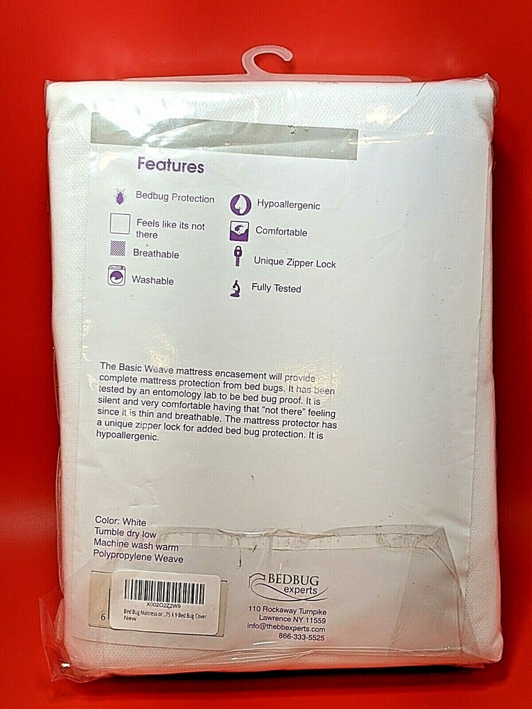 BEDBUG Experts Zippered Mattress Encasement bedbug proof Waterproof Full