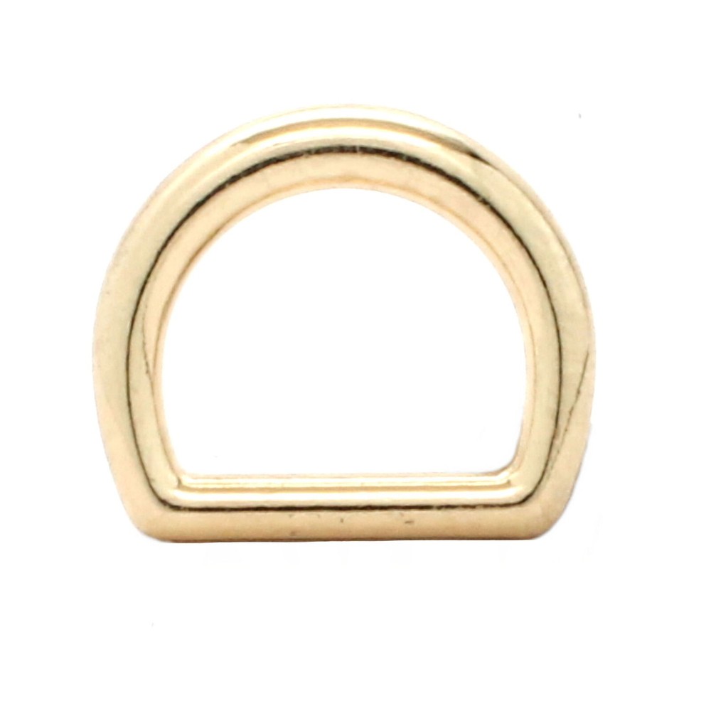 Solid Dee Ring Brass Plated 3/4" 10 Pk DR0126-01