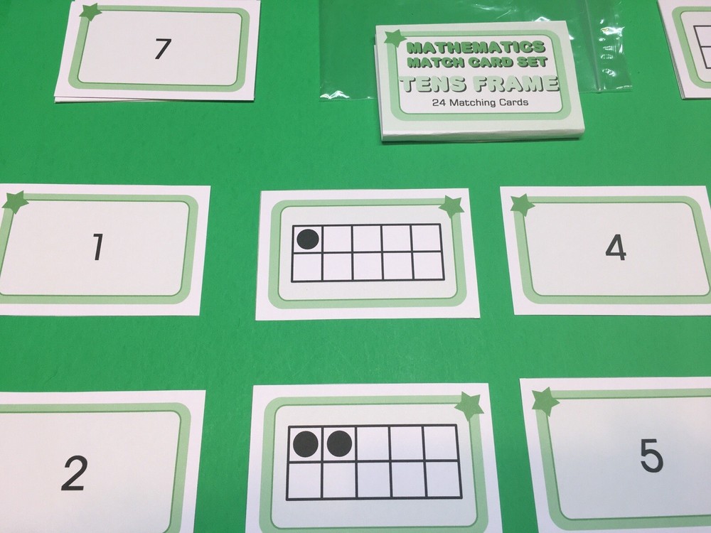 Tens Frames - Learning Flash Cards For Kids - Educational