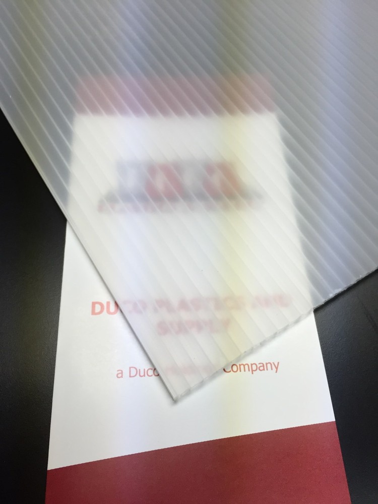 Coroplast 4mm 48" x 24" (4 Pack) Translucent Corrugated Sheets Horizontal