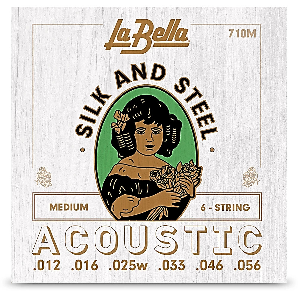 710M Silk & Steel Medium Acoustic Guitar Strings