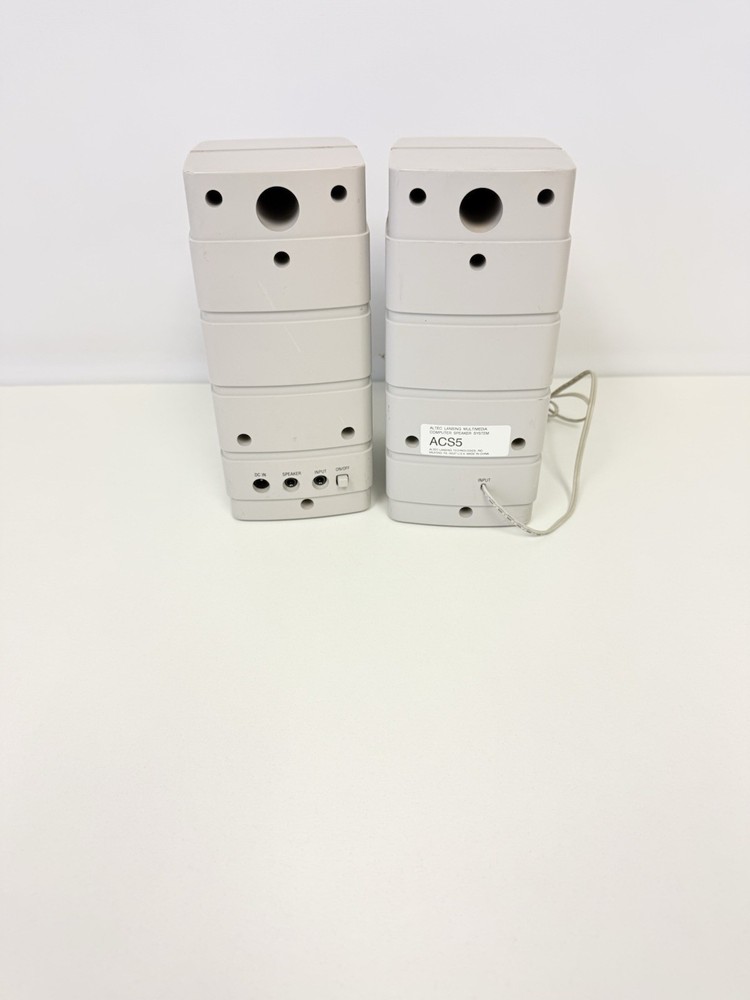 Vintage Altec Lansing Multimedia Computer Speaker ACS 5 Pair Tested