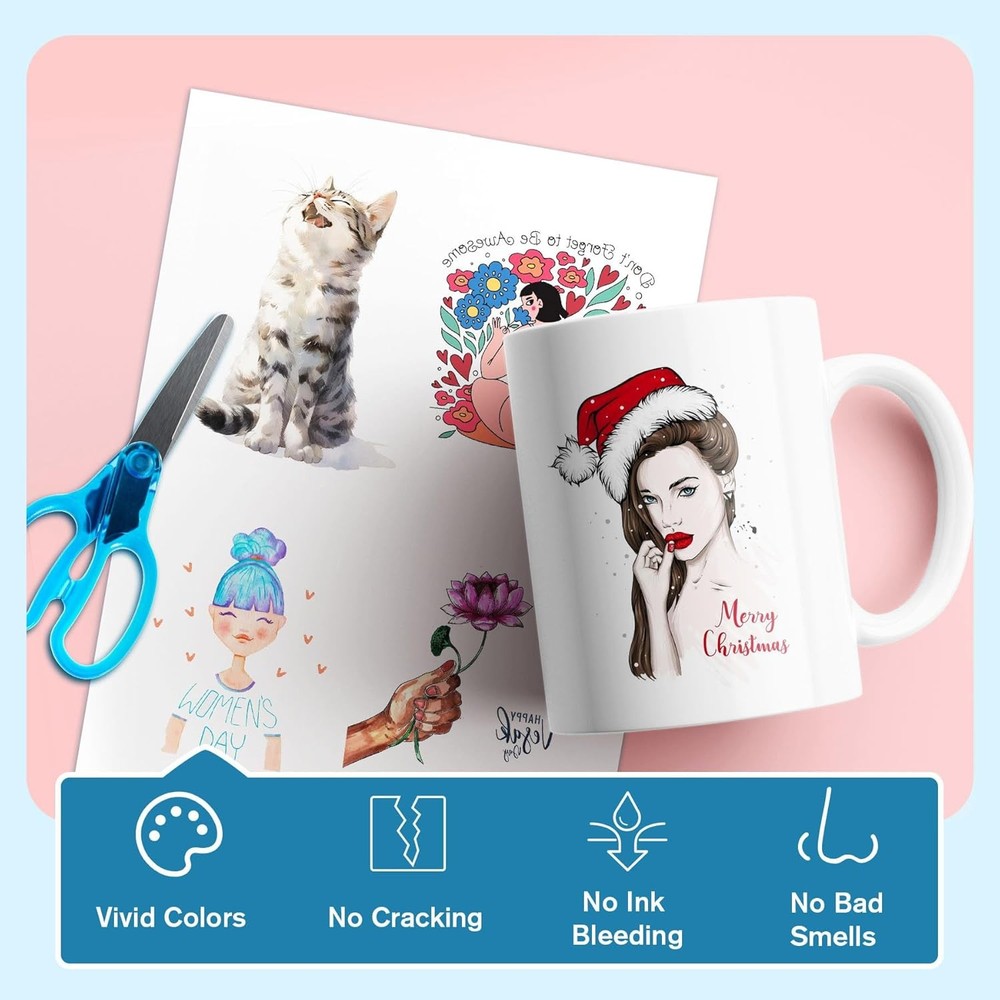 DIY Inkjet Waterslide Decal Paper Clear Transfer Sheets