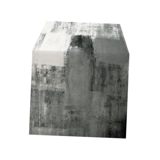 and White Abstract Modern Table Runner, Art 13" x 90", Table Runner Grey