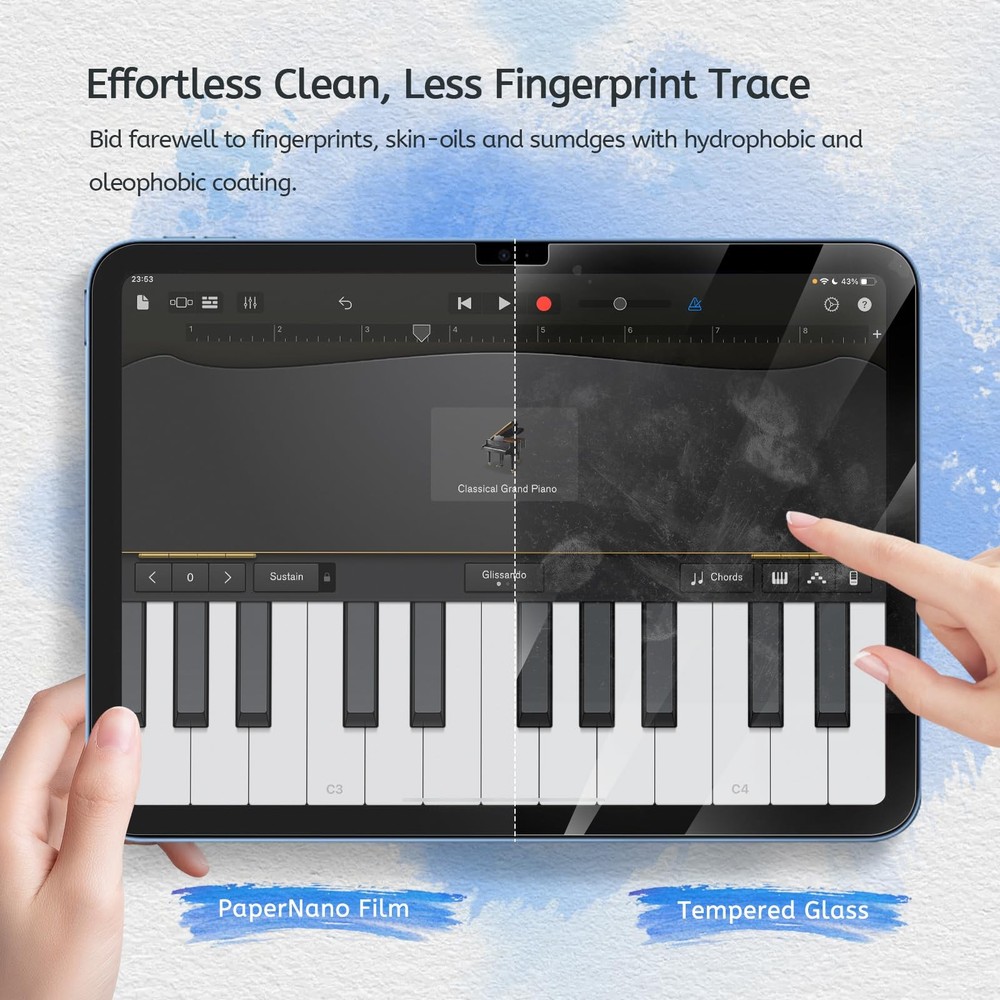 MOBDIK 2 Pack Paperfeel Screen Protector Compatible with iPad A16 11th/10th G...