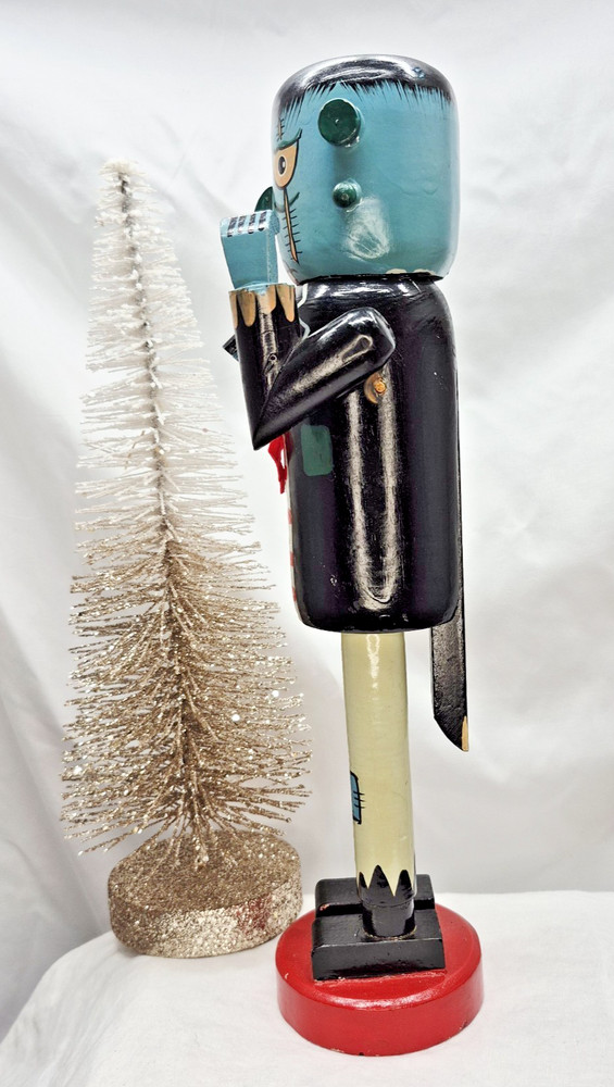 13.5” Wooden Nutcracker - Frankenstein - multicolored