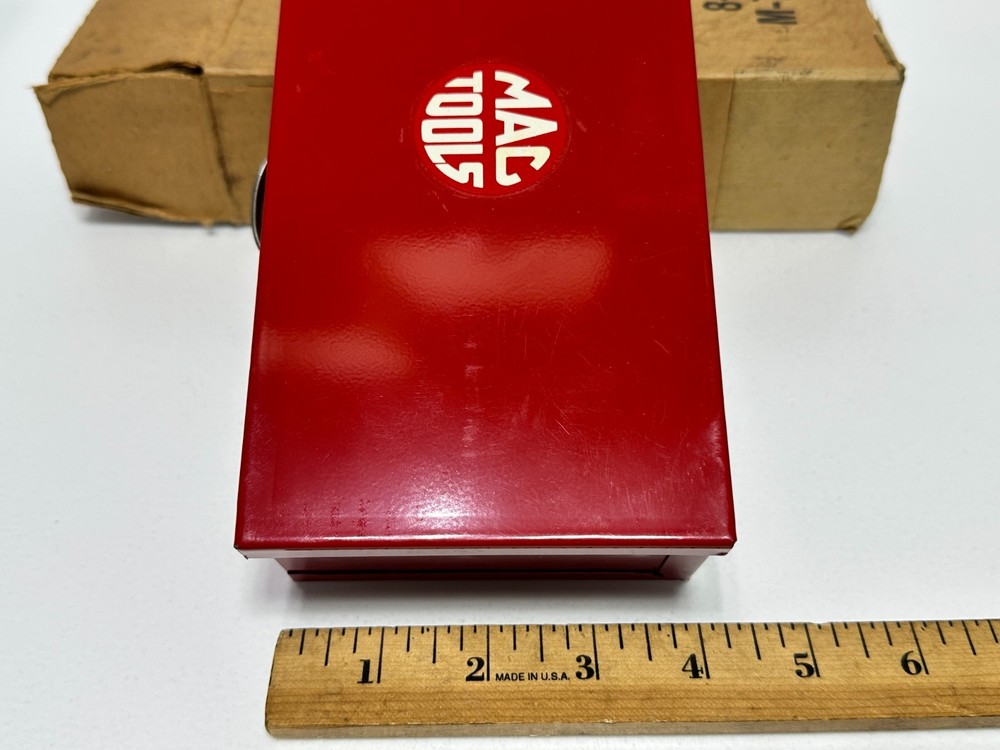 MAC Tools USA (RARE NOS) Mini Red Socket Tool Box Case w/ Single Sliding Drawer