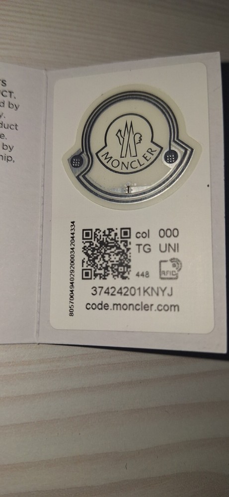 Moncler black small ENVELOPE with authenticity sign