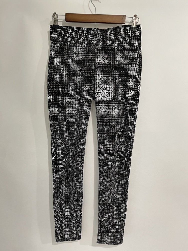 Bar ||| size S leggings black white blend rayon