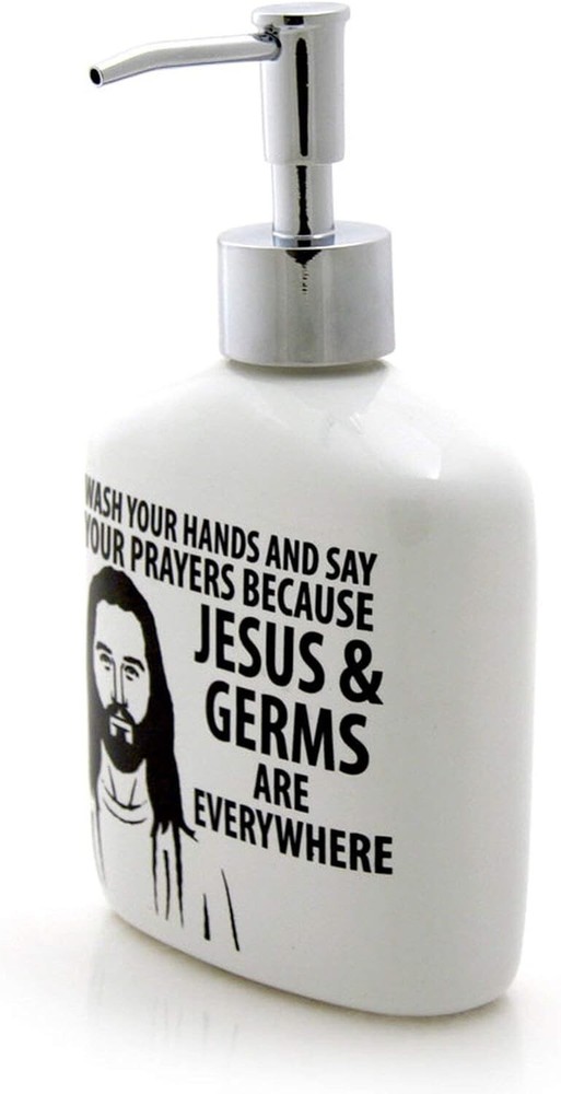 Soap Dispenser-Jesus And Germs (12 Oz)