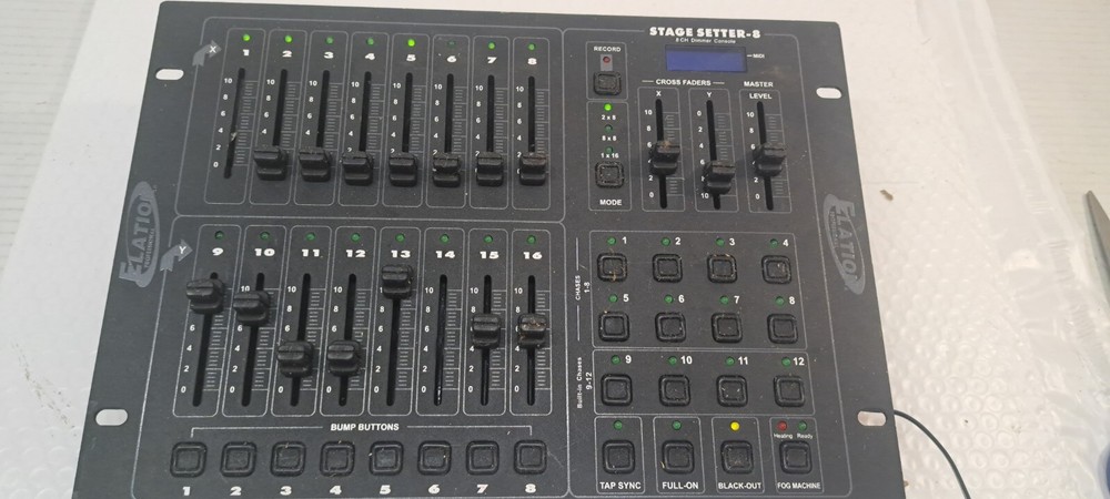 Elation Stage Setter 8 16CH DMX Lighting Controller Dimmer Console FOR PARTS