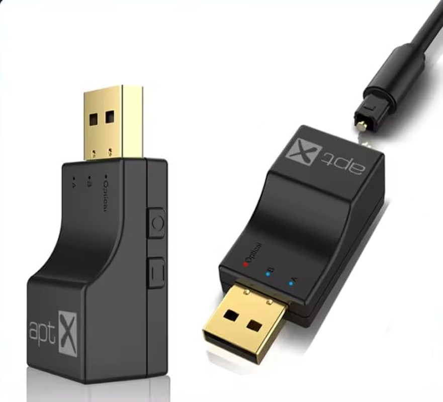 USB Optical Wireless Bluetooth Transmitter 2 in 1 Audio Transmitter Adapter Low