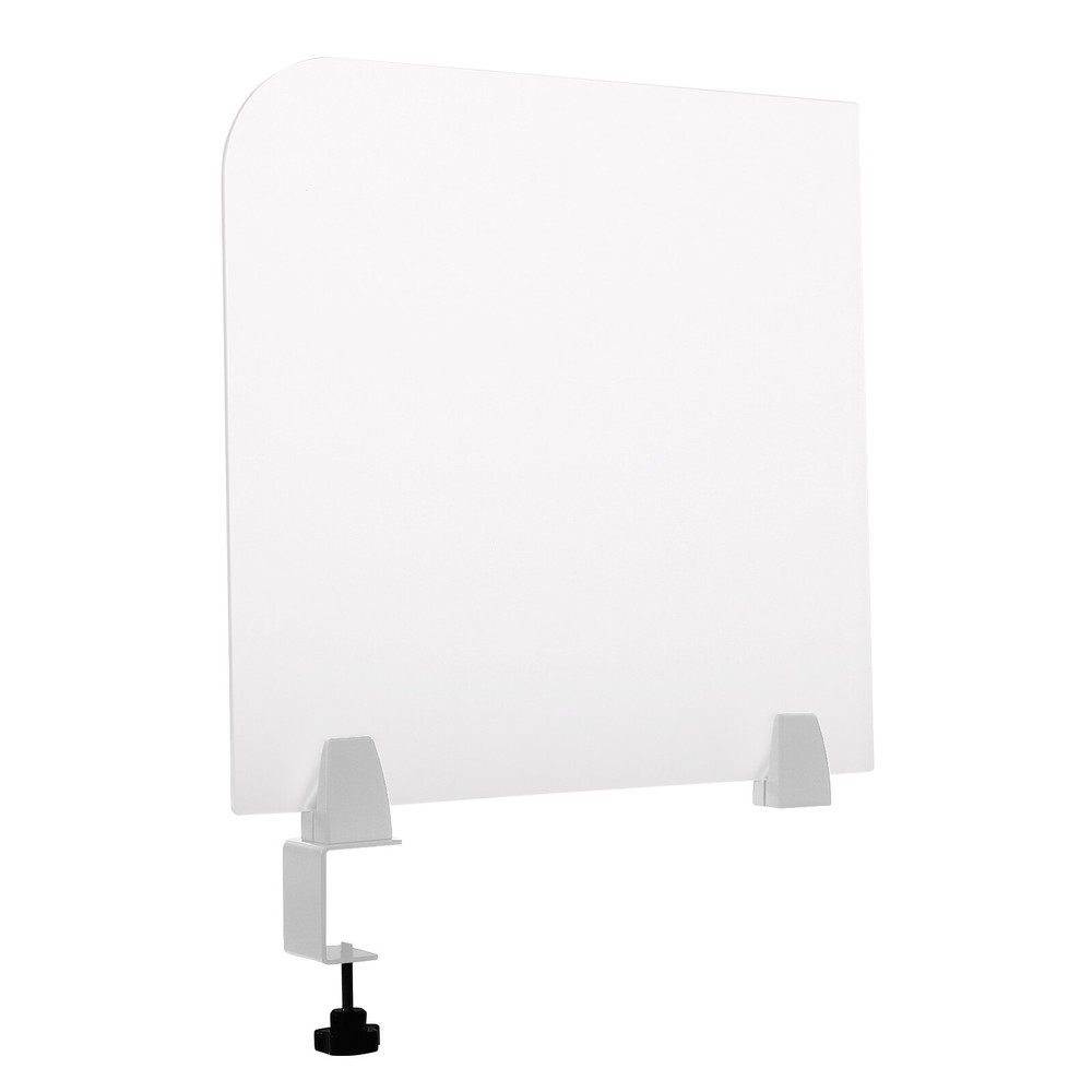 Rectangle Clamp-on Office Partition, Indoor Desk Divider, Desktop Privacy Panel