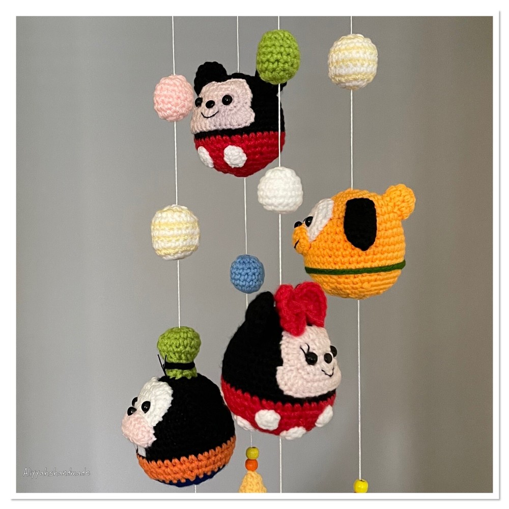 Handmade Crochet Mobile For Home Decor