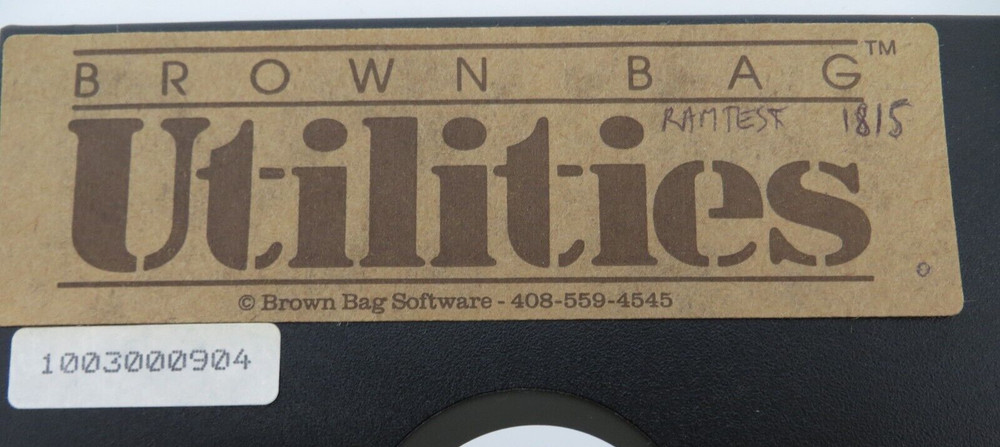5.25" Floppy Disk BROWN BAG Utilities vintage computer software