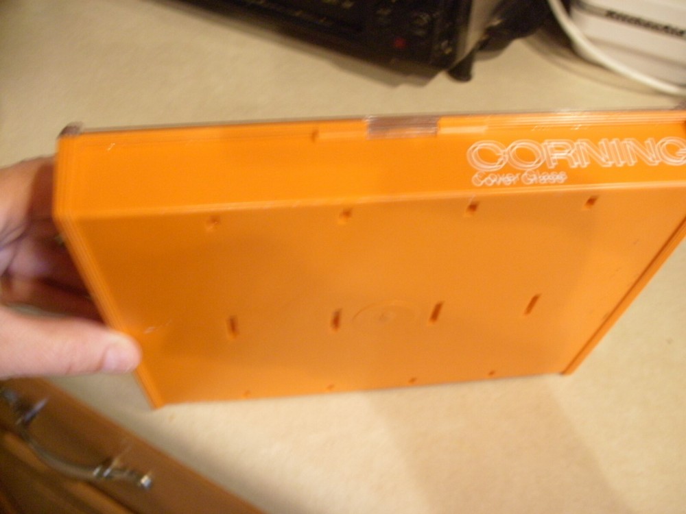 Corning Cover Glass Works Microscope Slide Cover Container