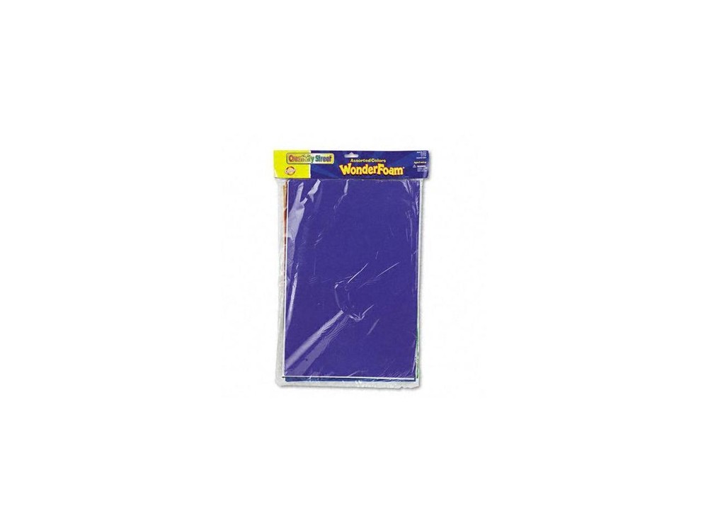 Wonderfoam Sheets, 12 x18, Assorted Colors, 10 Sheets/Pack