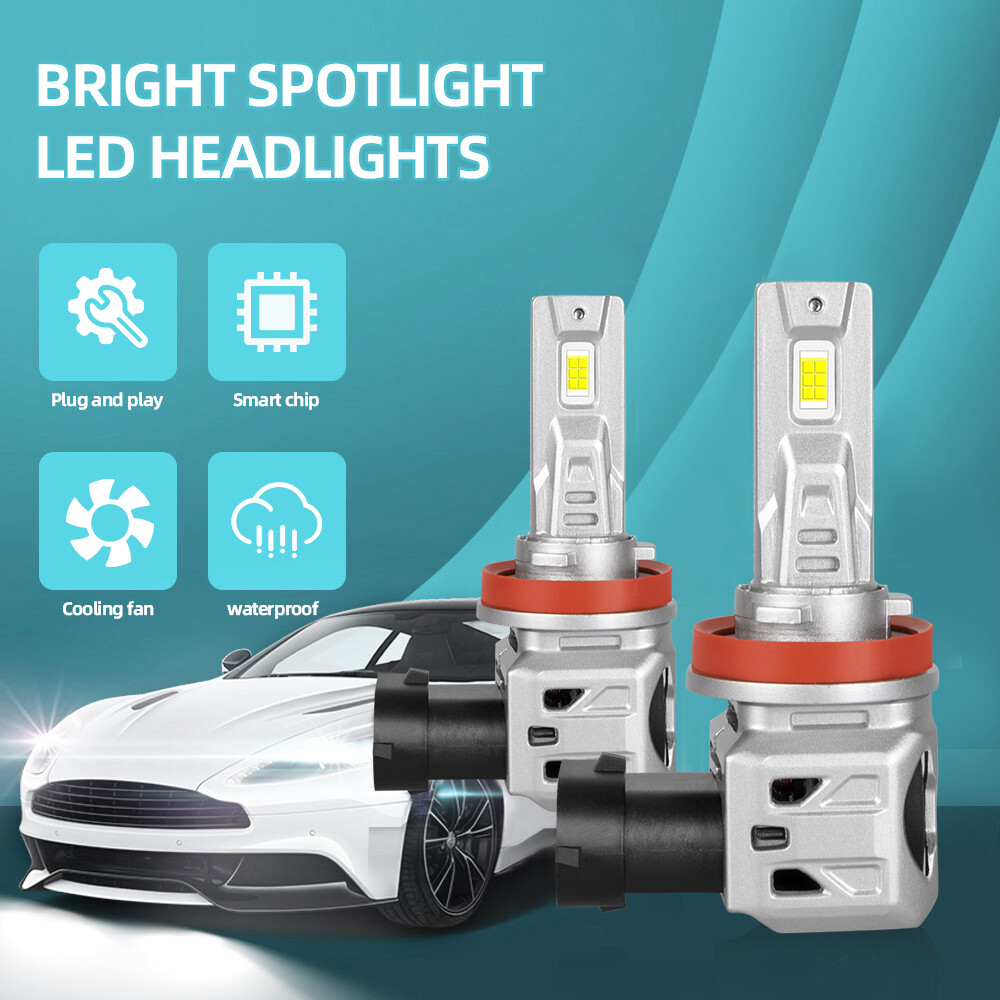 LED For Cadillac SRX 2010-2016 Headlight Kit H11 6000K White Bulbs Low Beam