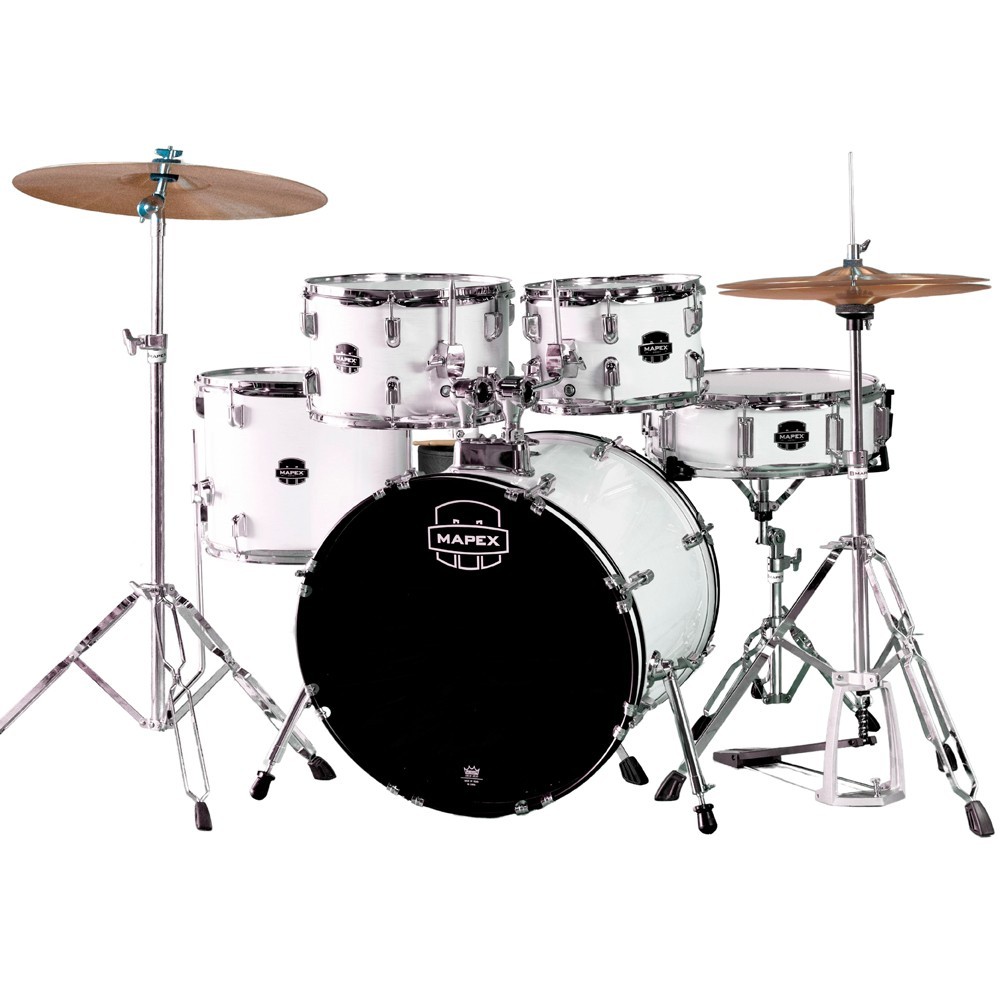 Mapex COMET 5-Piece 18" BD Complete Drum Kit White Thin Grain CM5844FTCFH