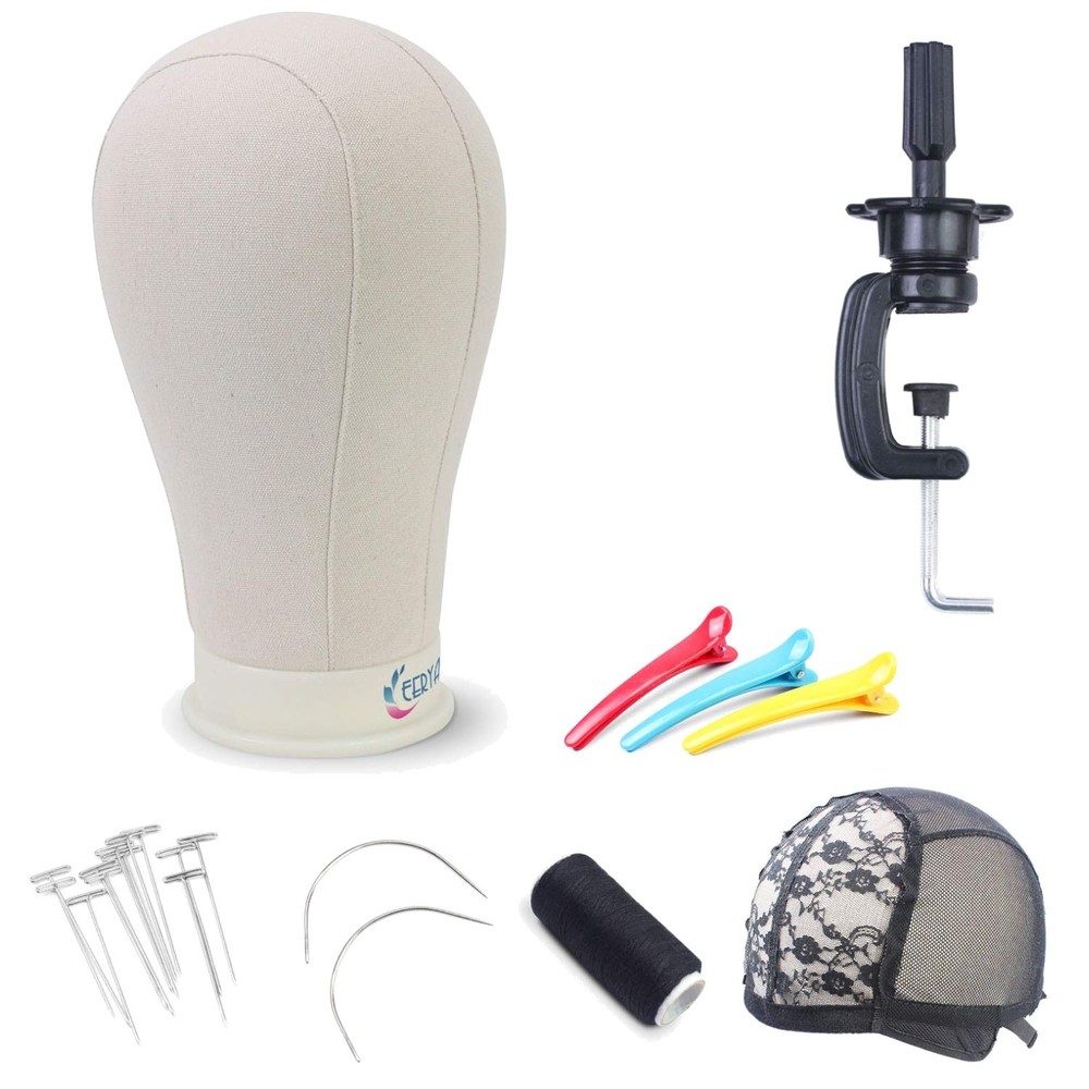 23.5" Wig Head Stand Set - Mannequin Display Styling