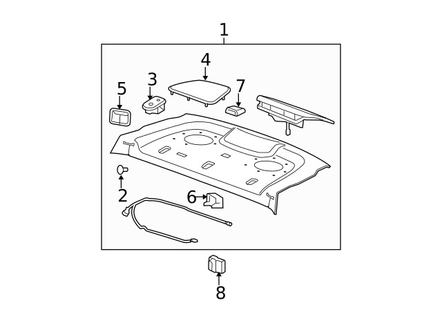 Genuine GM Indicator Bezel 15849683