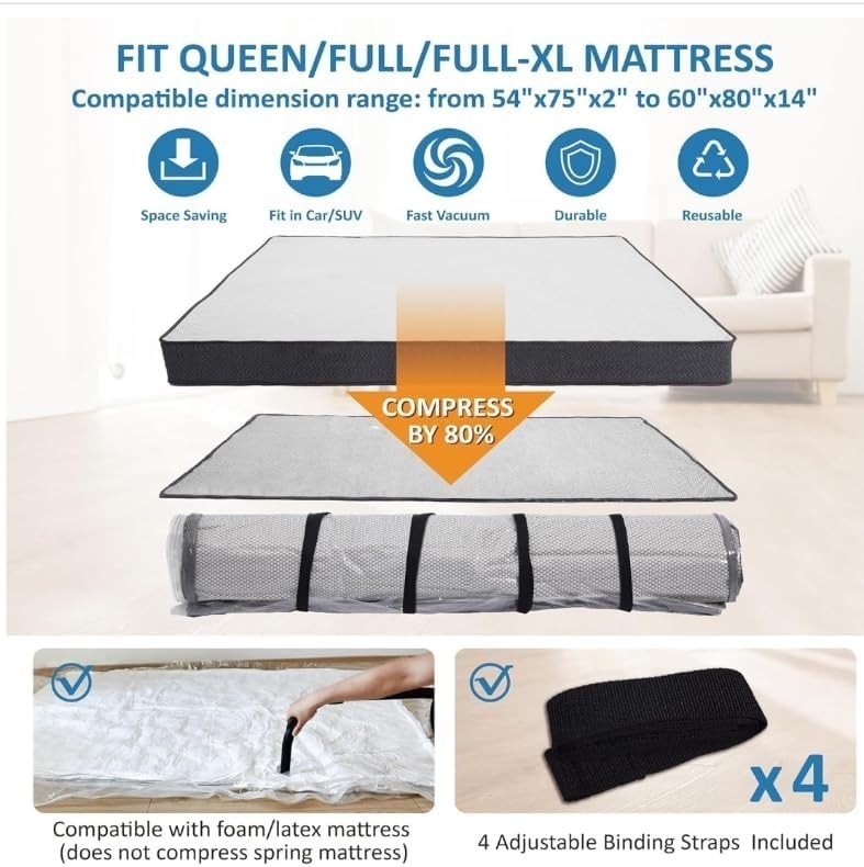 Effortless Mattress Moving & Storage Vacuum Bag