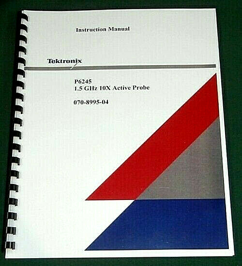 Tektronix P6245 Instruction Manual: Comb Bound & Protective Covers