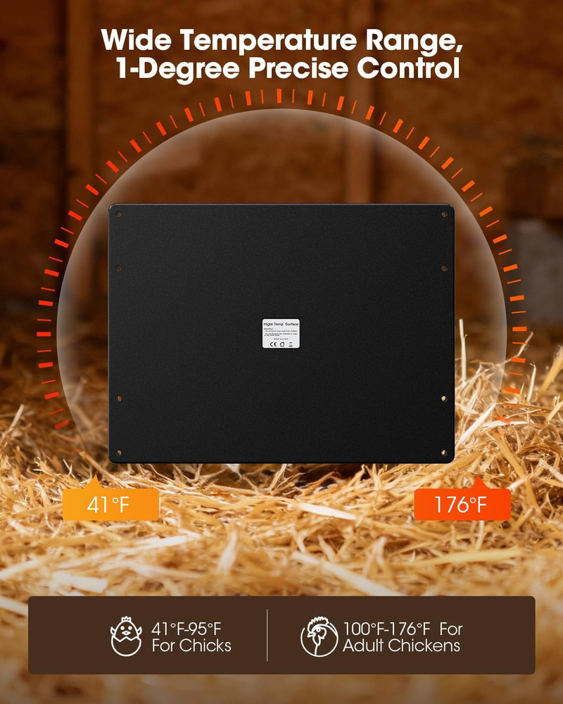 Brooder Heater for Chicks,Chicken Brooder with APP & Thermostat,Smart Chicken Co