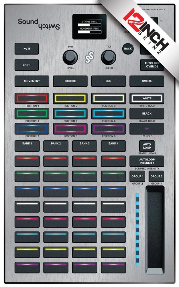 SoundSwitch Control One Skin - brushed silver