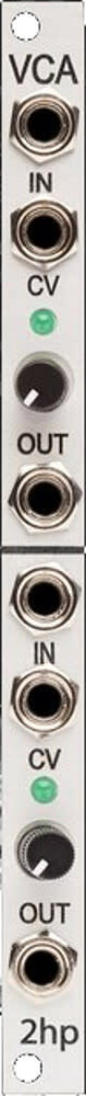 2hp Dual VCA Linear Eurorack Synth Module